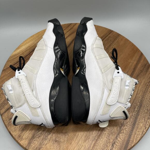 Nike Air Jordan 6 Rings Shoes Mens Size 9 White Black Motorsport Comfort Sneaker - Picture 6 of 10